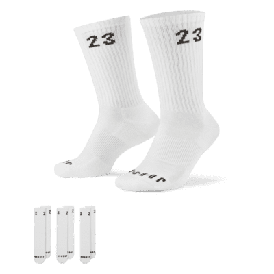 jordan white crew socks