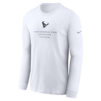 Houston Texans Team Issue Men's Nike Dri-FIT NFL Long-Sleeve T-Shirt from Nike - $50
