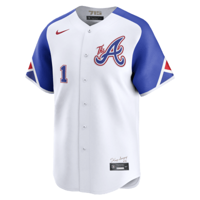 Jersey Nike Dri-FIT ADV de la MLB Limited para hombre Ozzie Albies Atlanta Braves City Connect