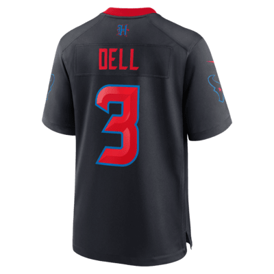 Tank Dell Houston Texans Men's Nike NFL Game Football Jersey