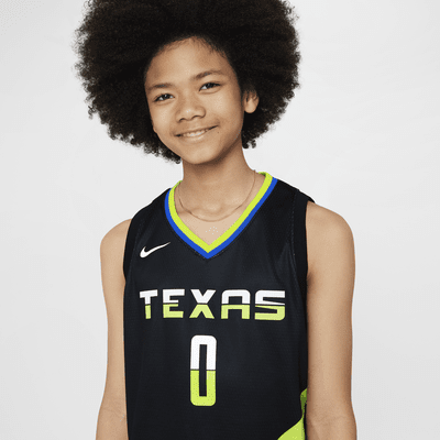 Koszulka dla dużych dzieci (chłopców) Nike Dri-FIT WNBA Swingman Satou Sabally Dallas Wings Rebel Edition 2023