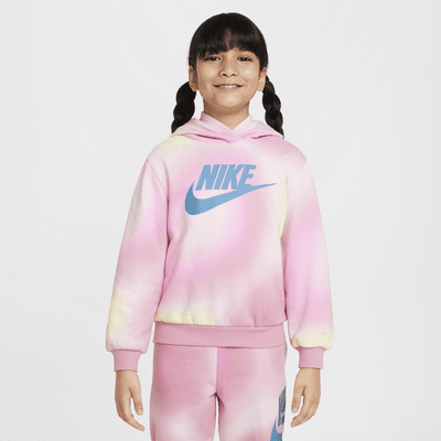 Conjunto de sudadera con gorro sin cierre y pants para niños talla pequeña Nike Solarized