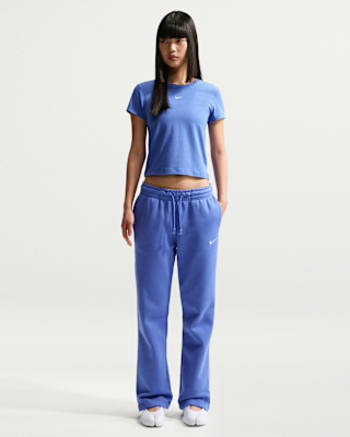 Женские  Nike Sportswear Phoenix Fleece Mid-Rise Open-Hem Pants