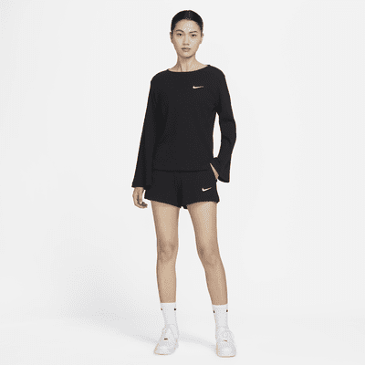 Nike Sportswear Women's High-Waisted Ribbed Jersey Shorts. Nike SG