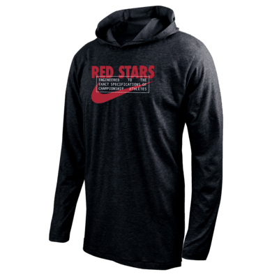 Chicago Red Stars Men's Nike Soccer Long-Sleeve Hooded T-Shirt. Nike.com