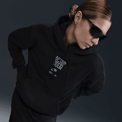 Sudadera con gorro con gráfico oversized para mujer Nike