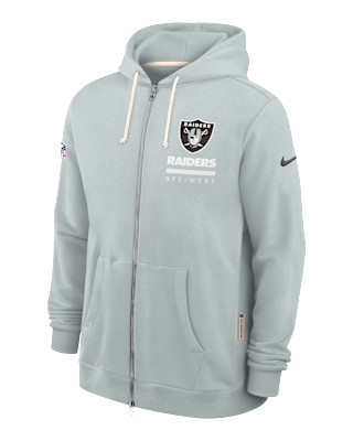 Мужское худи Las Vegas Raiders Utility Player Sideline Nike Dri-FIT NFL Full-Zip Hoodie