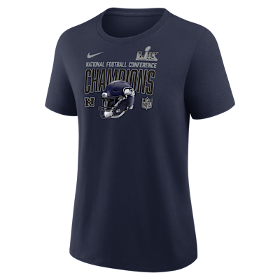Seattle Seahawks 2026 NFC Champions Helmet Women's Nike NFL T-Shirt