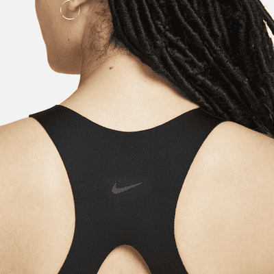 Brassière de sport rembourrée à maintien supérieur avec zip avant Nike Alpha pour femme