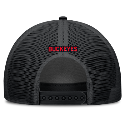 Ohio State Primetime Rise Men's Nike College Trucker Adjustable Hat