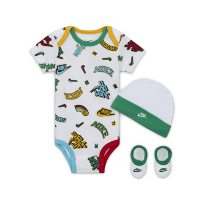 Nike Baby (0-9M) 3-Piece Bodysuit Set