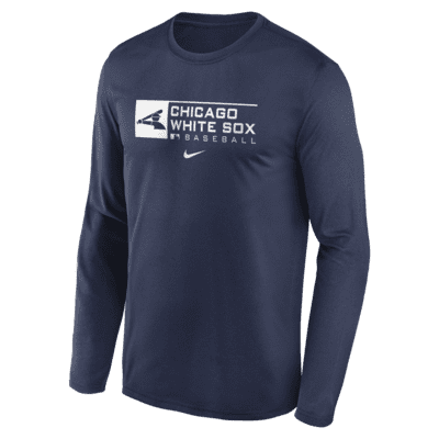 Men's Nike Black Chicago White Sox Alternate Logo Long Sleeve T-Shirt