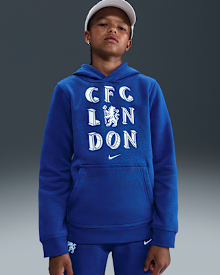 Детское худи Chelsea FC Club Big Kids' (Boys') Nike Soccer Pullover Hoodie