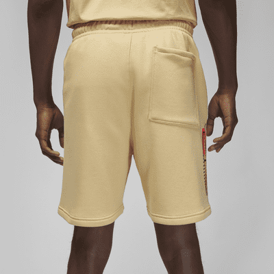 gold nike fleece shorts