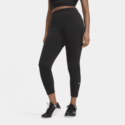 Nike Women's One JDI HBR Tights, Black/White, XL 