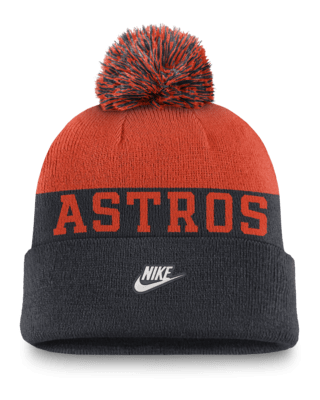 Мужские  Houston Astros Rewind Peak Nike MLB Cuffed Pom Beanie