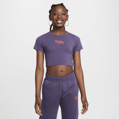 Nike Sportswear Girls' Cropped T-Shirt