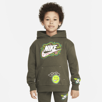 Sudadera con gorro para niños talla pequeña Nike Sportswear "Art of Play" French Terry Pullover