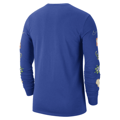 Milwaukee Bucks City Edition Men's Nike NBA Long-Sleeve T-Shirt