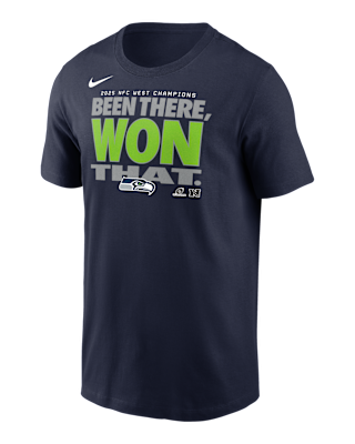 Мужская футболка Seattle Seahawks 2025 NFC West Champions Trophy Collection Nike NFL