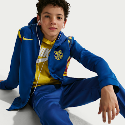 FC Barcelona Nike Fußball-Trainingsanzug aus Webmaterial (ältere Kinder)