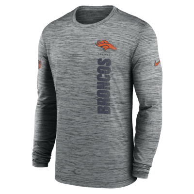 Denver Broncos Sideline Velocity Men's Nike Dri-FIT NFL Long-Sleeve T ...