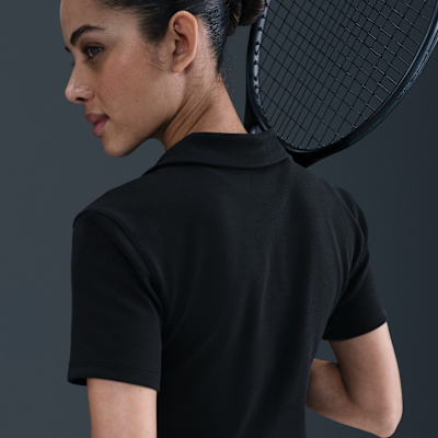 NikeCourt Heritage Women's Short-Sleeve Cropped Tennis Polo