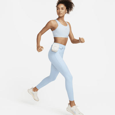 Nike Trail Go 7/8-legging met hoge taille, zakken en complete ondersteuning voor dames