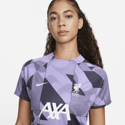 Maglia da calcio pre-partita Nike Dri-FIT Liverpool FC Academy Pro da donna – Terza