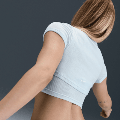 Nike Sportswear Chill Knit Women's Tight Cropped Mini-Rib 2-in-1 Top