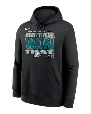 Мужское худи Philadelphia Eagles 2025 NFC East Champions Trophy Nike NFL Pullover Hoodie