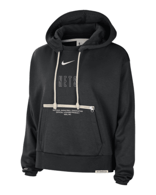 Женское худи Brooklyn Nets Standard Issue Nike Dri-FIT NBA Pullover Hoodie