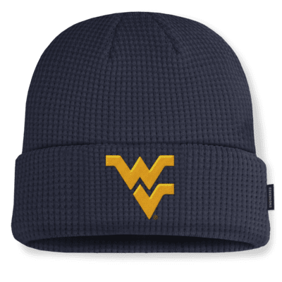 Gorro con dobladillo universitario Nike para hombre West Virginia Mountaineers Sideline Terra