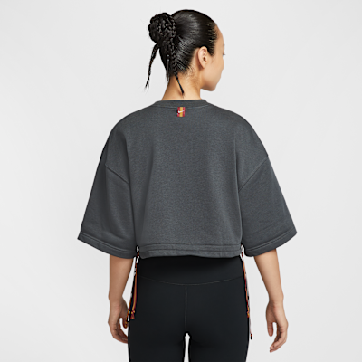 Nike Sportswear Phoenix Fleece Women's Short-Sleeve Cropped French Terry Top