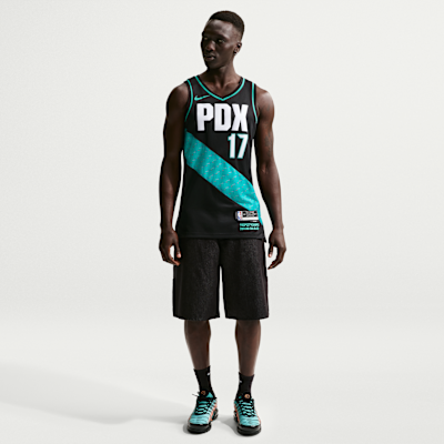 Jersey Nike de la NBA Swingman para hombres de Shaedon Sharpe de los Portland Trail Blazers City Edition