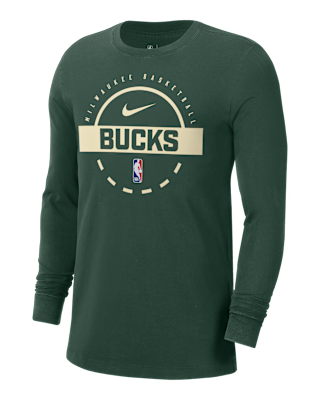 Мужская футболка Milwaukee Bucks Nike NBA Practice Long-Sleeve