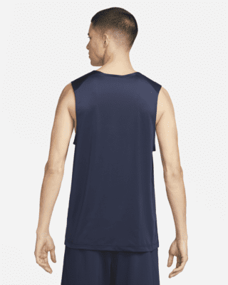 Nike Men's Dri-Fit Ready Fitness Tank Top, Medium, Cobalt Bliss