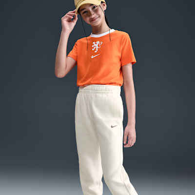 Dzianinowe spodnie o kroju oversize dla dużych dzieci (dziewcząt) Nike Sportswear