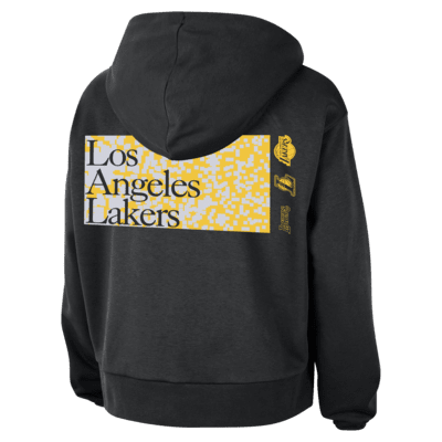 Sudadera con gorro sin cierre Nike Dri-FIT de la NBA para mujer Los Angeles Lakers Standard Issue