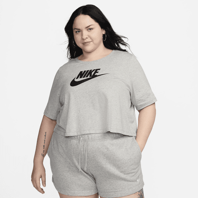 Nike Sportswear Essential Women's Cropped Logo T-Shirt (Plus Size)