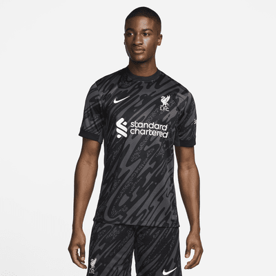 Liverpool F.C. Stadium Goalkeeper Men's Nike Dri-FIT Football Replica Short-Sleeve Shirt