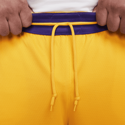 Nike NBA Los Angeles Lakers Association Swingman Shorts Yellow/Blue 86 -  KICKS CREW