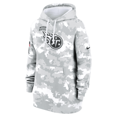 Tennessee Titans Salute to Service Primary Edge Club Women's Nike NFL Pullover Hoodie