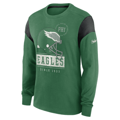 Nike Rewind Playback Helmet (NFL Philadelphia Eagles) Men's Long-Sleeve T-Shirt