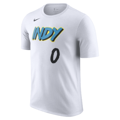 Playera Nike de la NBA para hombre Tyrese Haliburton Indiana Pacers Essential City Edition