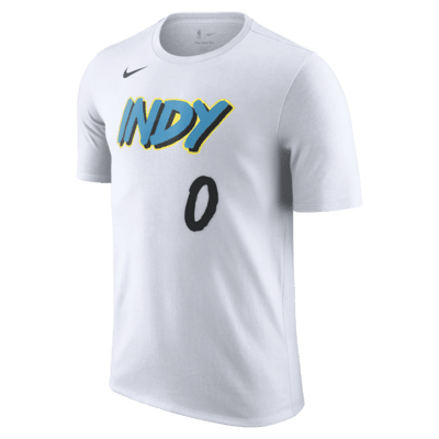 Tyrese Haliburton Indiana Pacers Essential City Edition Men's Nike NBA T-Shirt