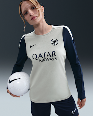 Inter Milan Strike Women's Nike Dri-FIT Football Crew-Neck Knit Top