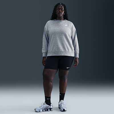 Nike Sportswear Club Fleece Women's Loose Crew-Neck Sweatshirt (Plus Size)