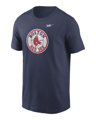 Boston Red Sox MLB Red Cooperstown Logo Tackle Twill Short Sleeve