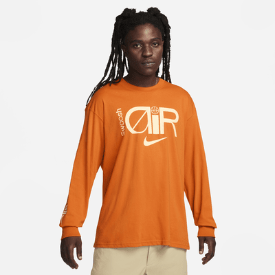 Orange nike sale shirt long sleeve